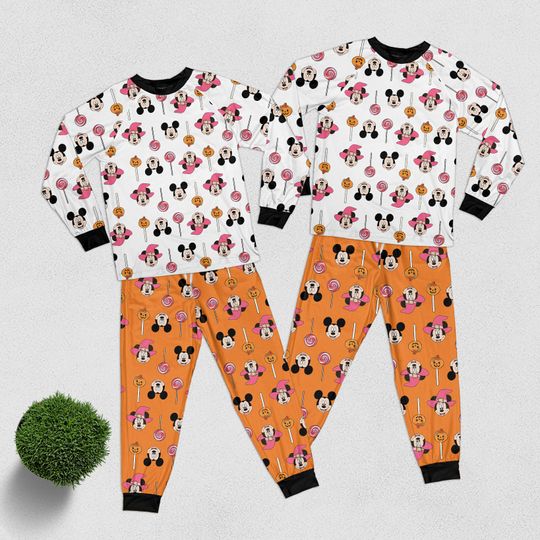 Disney Group Halloween Matching Family Kids Pajamas Set