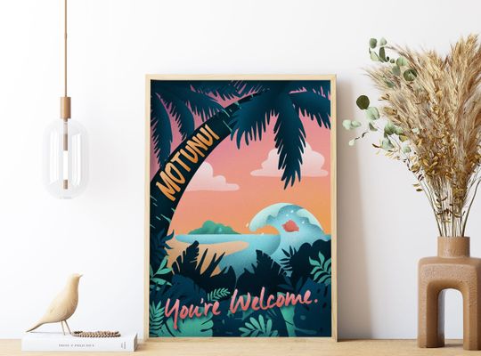 Disney Moana Island of Motunui Poster