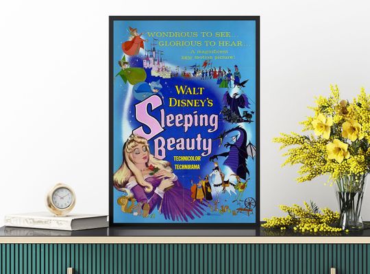 Vintage Disneyland Sleeping Beauty Attraction Poster