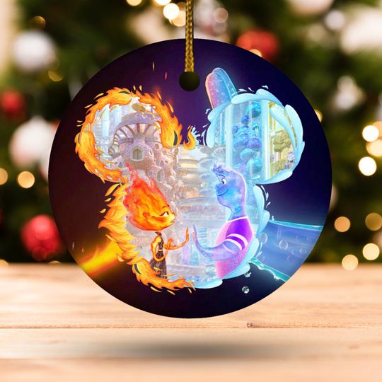 Disney Elemental 2023 Orament, Disney Pixar Elemental Ornament