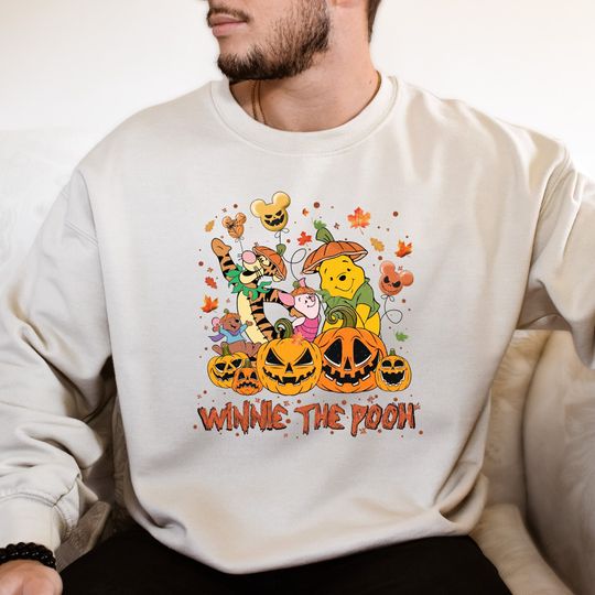 Disney Winnie The Pooh Sand  Color Shirt,Disney Halloween Shirt,Disney Trip Tee,Disneyland Trip, Halloween Gifts, Disney Shirt