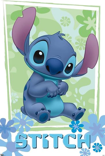 Disney Lilo and Stitch - Flowers Wall Poster