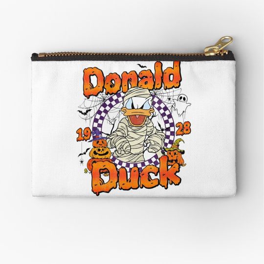 Retro Disney Halloween Donald Duck Makeup Bag