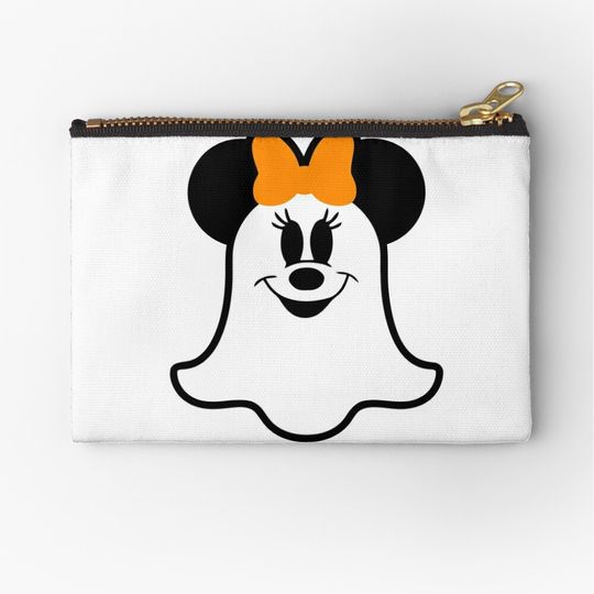 Retro Disney Halloween Minnie Mouse Ghost Makeup Bag