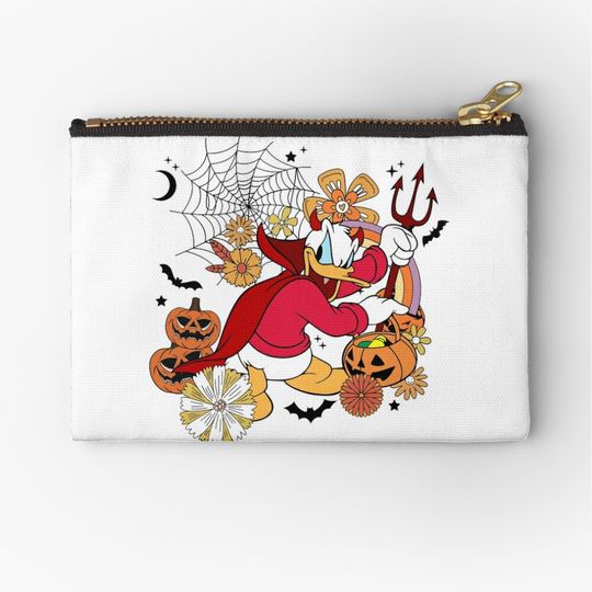 Retro Disney Halloween Donald Duck Makeup Bag