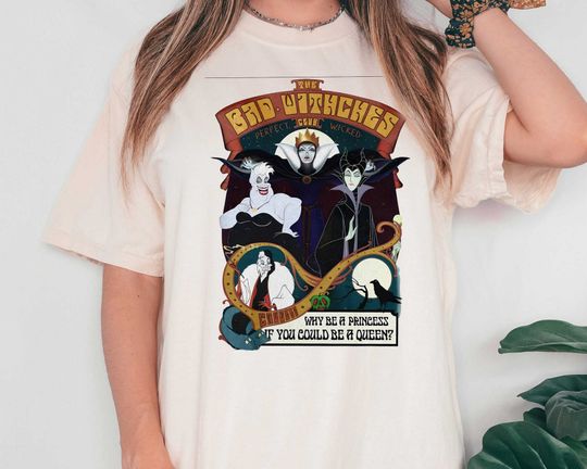 The Bad Witches Club Disney Villains Halloween Shirt