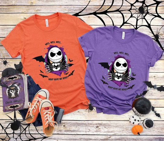 Well Well Well What Have We Here Jack Skellington Shirt, Jack Skellington Shirt, The Nightmare Before Christmas, Disneyland Halloween Shirt