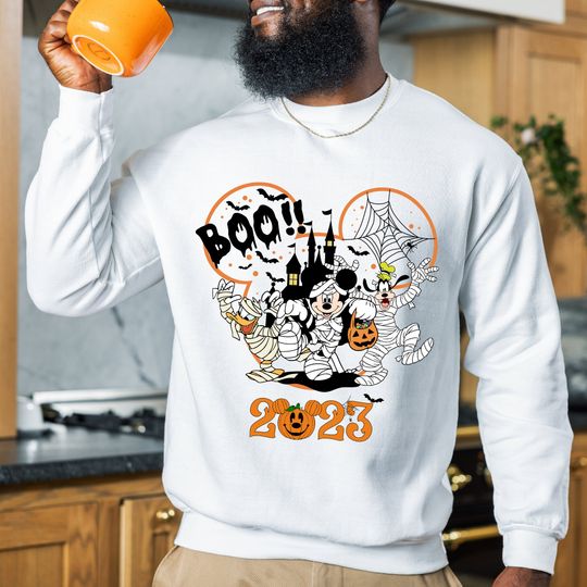Boo Vintage Disney Mickey and Friends Halloween Team Shirt