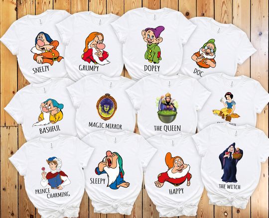 Seven Dwarfs Shirts, Disney Family Shirt, 7 Dwarfs Shirt, Disney Group Shirts