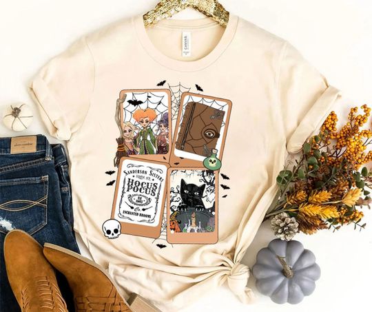 Vintage Hocus Pocus Sweatshirt, Sanderson Sisters shirt, It's a Just Bunch of Hocus Pocus, Disney Halloween Shirt, Halloween Party 2023