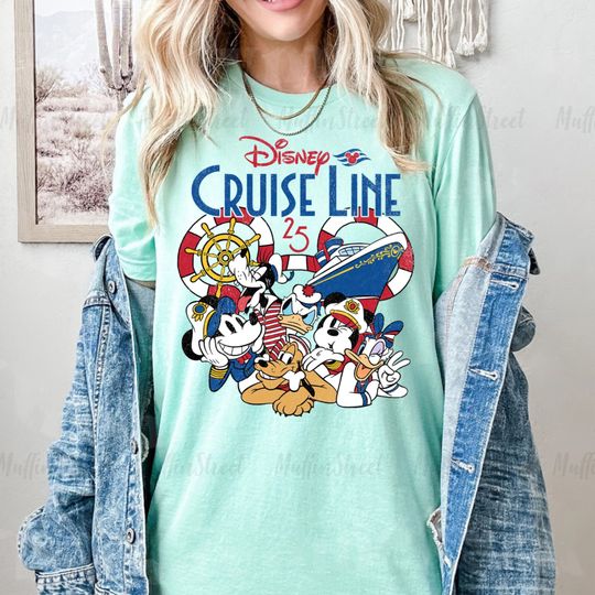 Vintage Disney Cruise Line Shirt, Retro Mickey Cruise 2023 Shirt, Family Cruise Matching