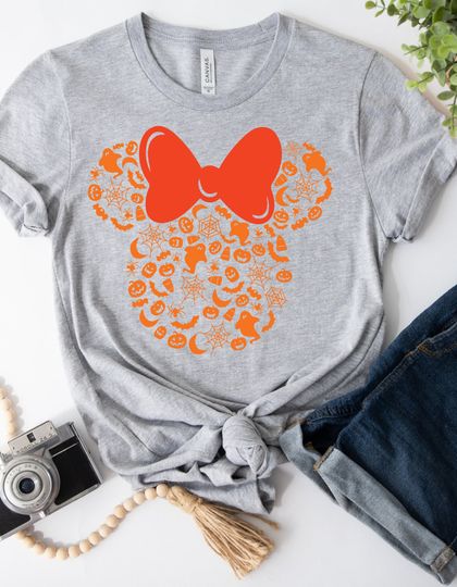 Disney Halloween Shirt, Minnie Family Shirt, Halloween Gift, Minnie Mouse Shirt, Disney Tee, Disney T-Shirt, Minnie Ears tshirt