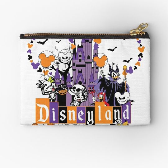 Retro Disneyland Halloween Makeup Bag