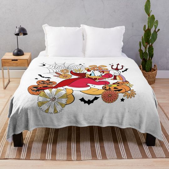 Disney Donald Duck Halloween Throw Blanket