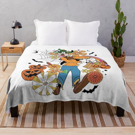 Disney Goofy Halloween Throw Blanket