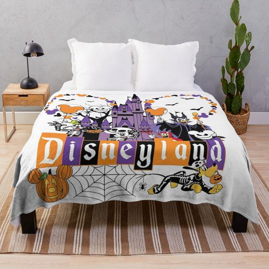 Disney Mickey And Friends Halloween Throw Blanket