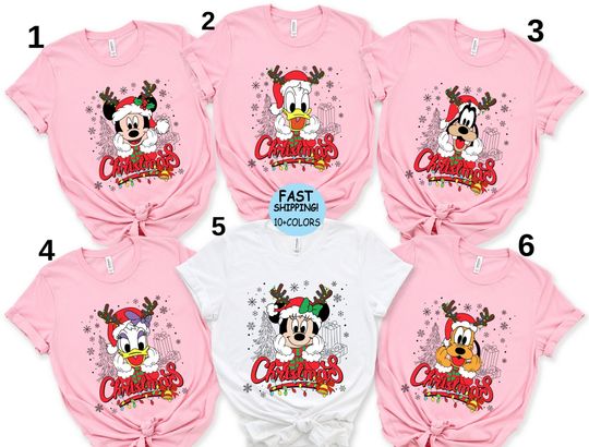 Disney Family Christmas Shirt, Christmas Matching Family shirt