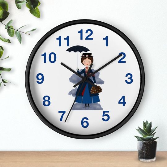 Disney Mary Poppins Wooden Clock, Disney Clock, Disney Mary Poppins Gift