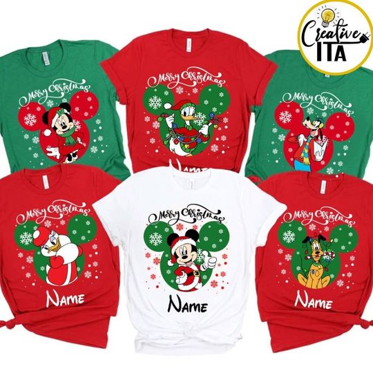 Mickey and Friends Disney Christmas Shirt, Disney Family Christmas Lights Holiday, Mickey's Very Merry Christmas Party 2023