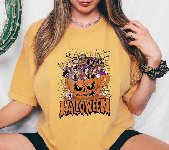 Disney Princess Halloween Shirt, Unique Pumpkin Halloween