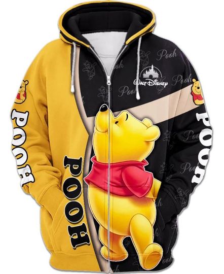 Disney Winnie The Pooh 3D Zip Hoodie