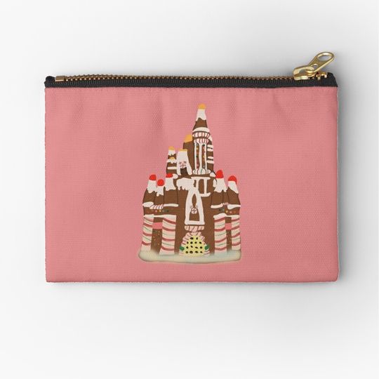Disney Christmas Gingerbread Castle Makeup Bag
