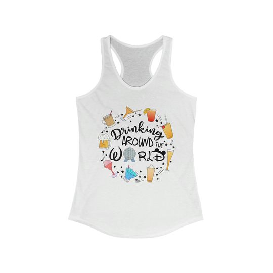 Disney World Drinking around the world Racerback Tank