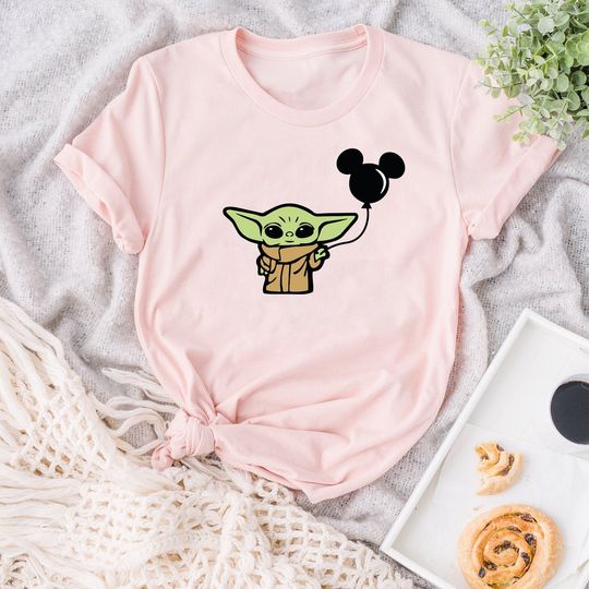 Cute Grogu Shirt, Disney Balloons Shirt, Mandalorian Shirt