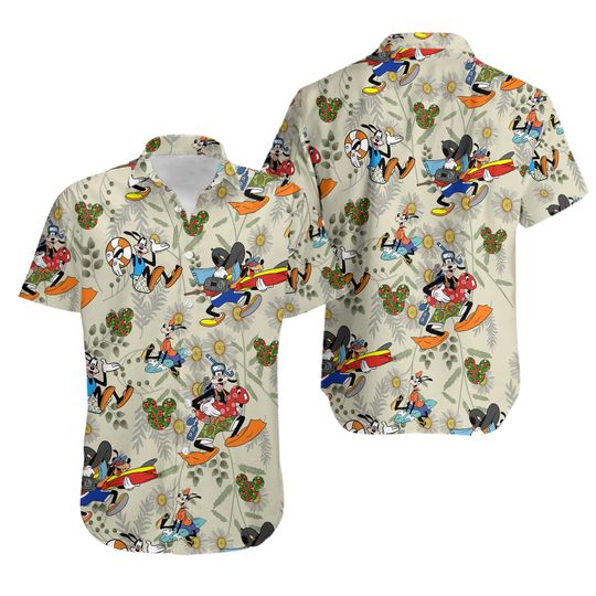 Goofy Dog Pattern Disney Hawaiian Shirt