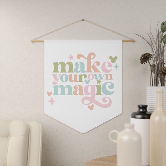 Make Your Own Magic Wall Pennant, Disney Wall Decor |