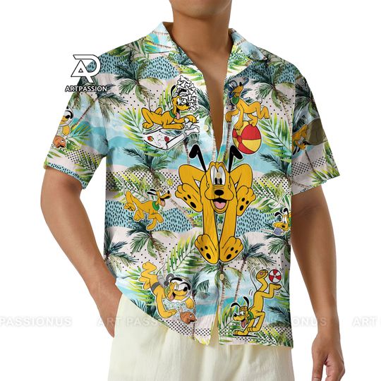 Funny Pluto Aloha Summer Shirt, Disney Pluto Hawaiian