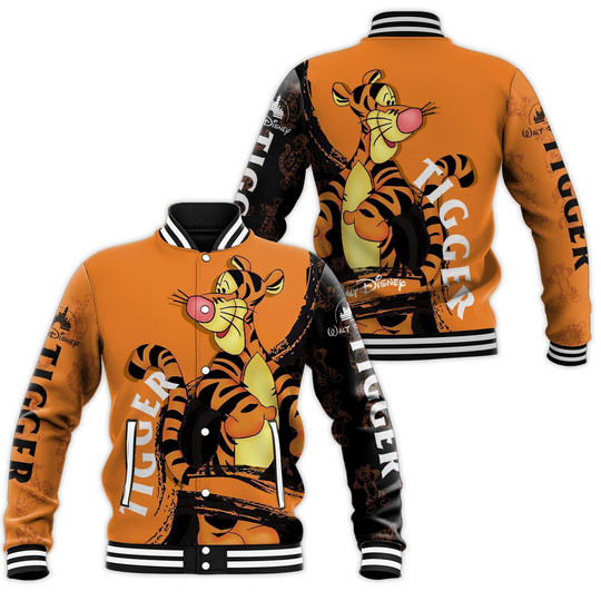 Winnie The Pooh Tigger Disney Baseball Jacket