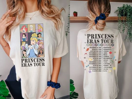 Princess Eras Tour Disney Shirt, Disney Princess Shirt, Midnights Shirt, disneyworld shirt