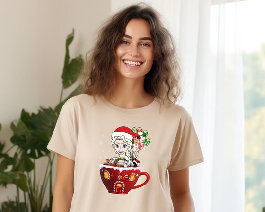Disney Princess Elsa in a Cup Shirt, Birthday Gift for Disney Fan