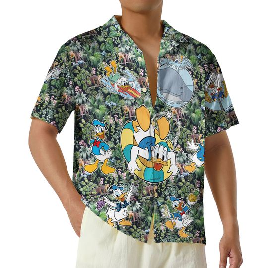 Disney Aloha Donald Duck Hawaii Shirt, Donald Duck Hawaiian