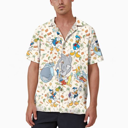 Cute Disney Donald Duck Hawaii Shirt, Aloha Donald Duck