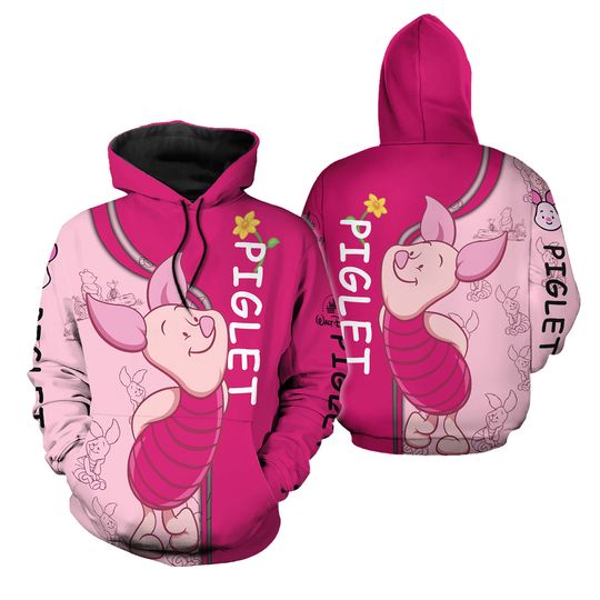 Piglet Pullover Hoodie, Disney Piglet Shirt