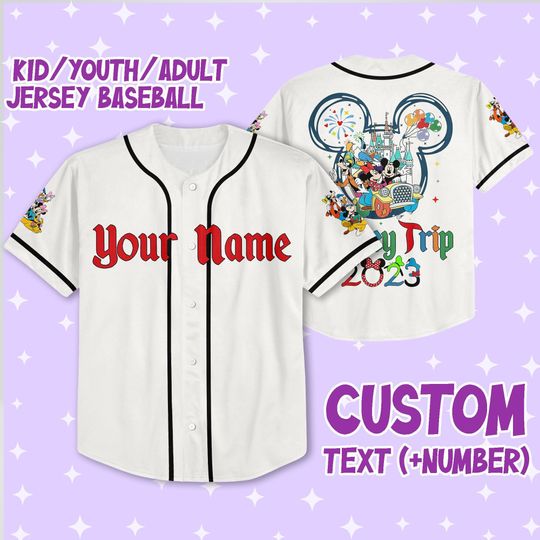 Personalized Disneyland Ready To Press Mickey And Friends Jersey