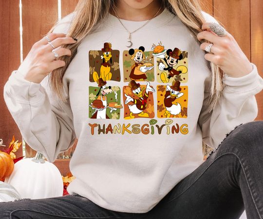 Discover Thanksgiving Mickey and Friends Disney Sweatshirt