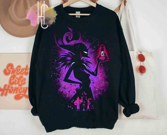 Disney Emperor's New Groove Villains Yzma With Poison Portrait Sweatshirt