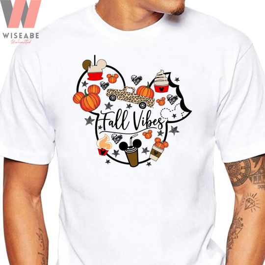 Discover Disney Mickey Mouse Fall Vibes Thanksgiving T-Shirt