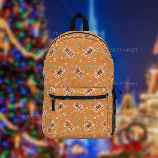 Minnie and Mickey Gingerbread Backpack | Mickey's Very Merry | Disney Bag | Mickey Backpack