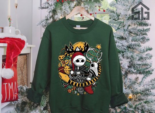 Disney The Nightmare Before Christmas T-shirt, Santa Jack Skellington Shirt