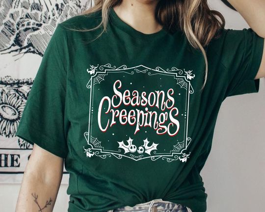 Jack Skellington Sally Seasons , Nightmare Before Christmas Disney Xmas Tee