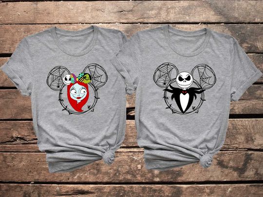 Disneyland Jack and Sally Shirt For Family, Nightmare Before Christmas