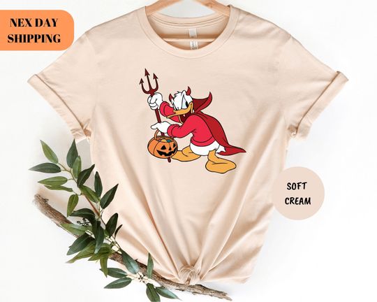 Donald Duck Halloween T-Shirt, Devil Shirt, Halloween Shirt, Funny Disneyland Shirt