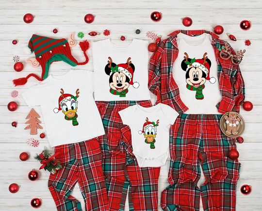 Disney Family Christmas Shirt, Family Christmas Matching shirt, Custom Disneyland Christmas t-shirt