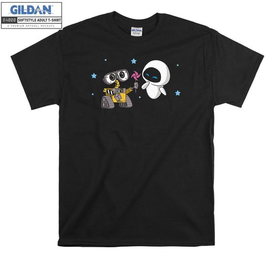 Discover Disney Wall-E and Eve Moonscape T-shirt  Unisex