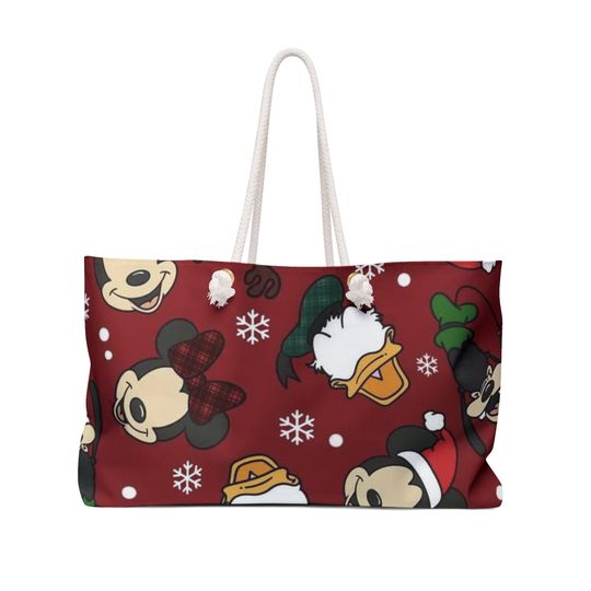 Disney Mickey And Friends Christmas Weekender Bag