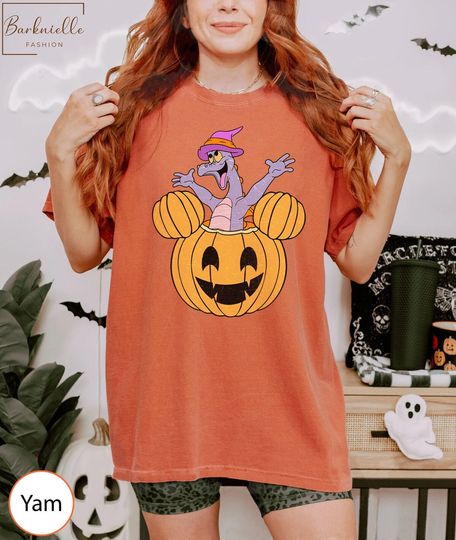 Discover Retro Disney Figment Pumpkin Halloween Shirt, Figment Epcot Center